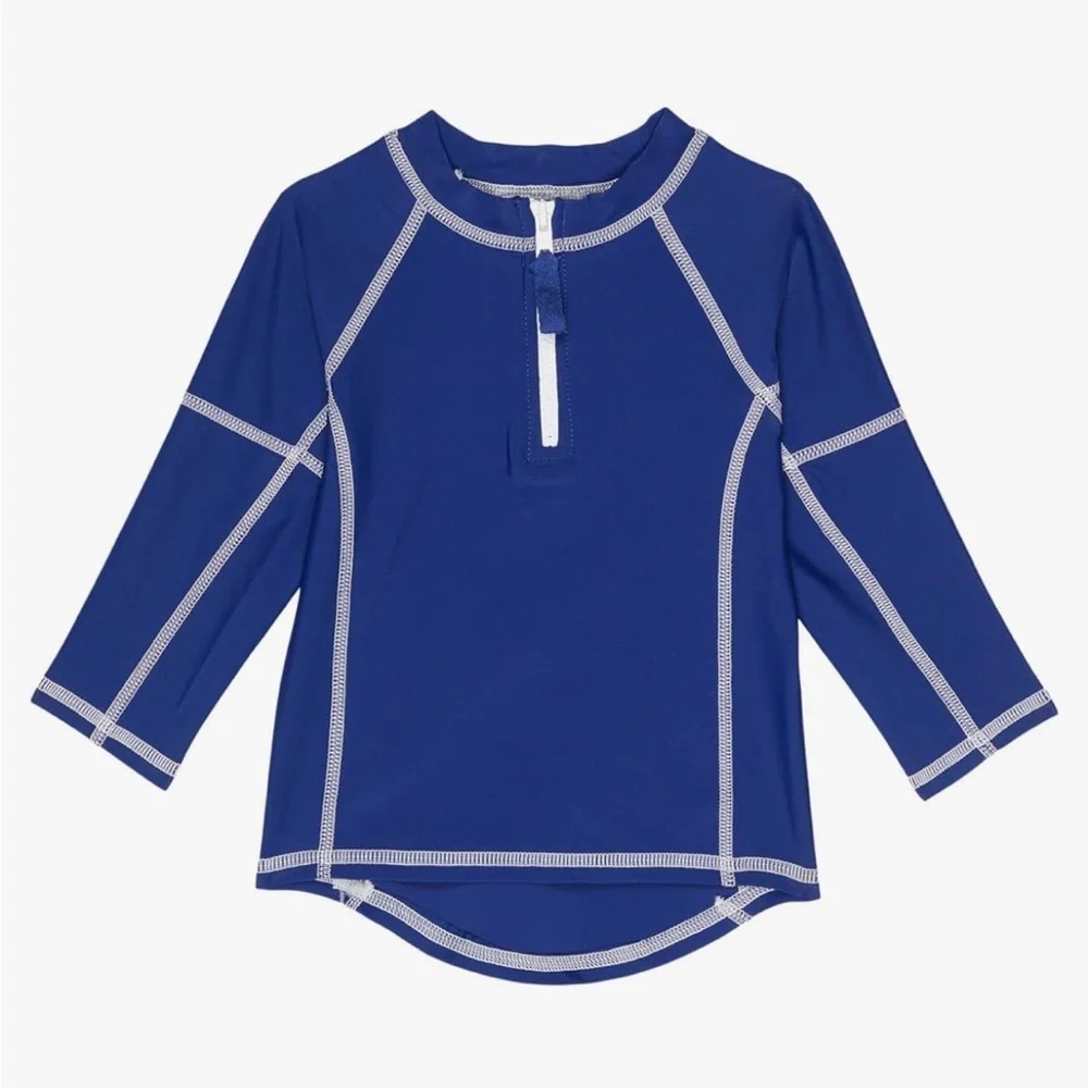 NEW • Toobydoo • Kids Rash guard Long Sleeve Navy Blue  5-6